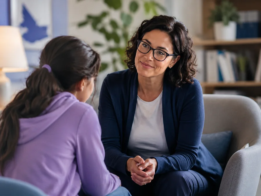 Apoio psicológico para criança ou adolescente
